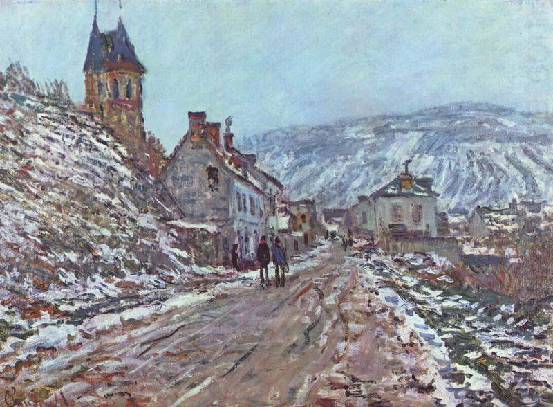Street near Vetheuil in Winter, Claude Monet